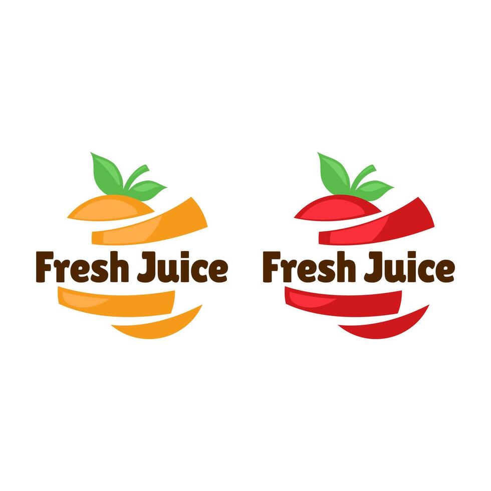 Fruit juice logo. Fresh drink logo. vector