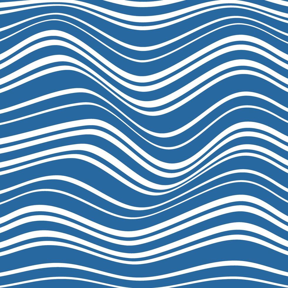 simple abstract blueberry color horizontal line wavy distort pattern vector