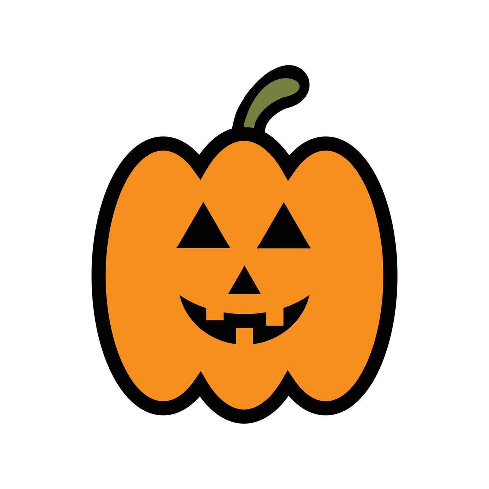 ilustración vector gráfico sencillo calabaza