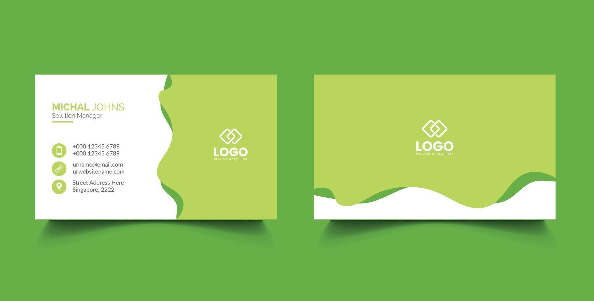 vector business card template
