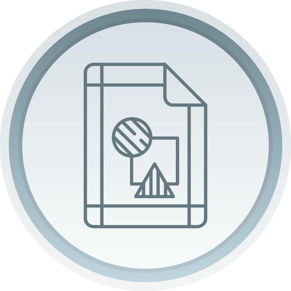 Margin Linear Button Icon vector