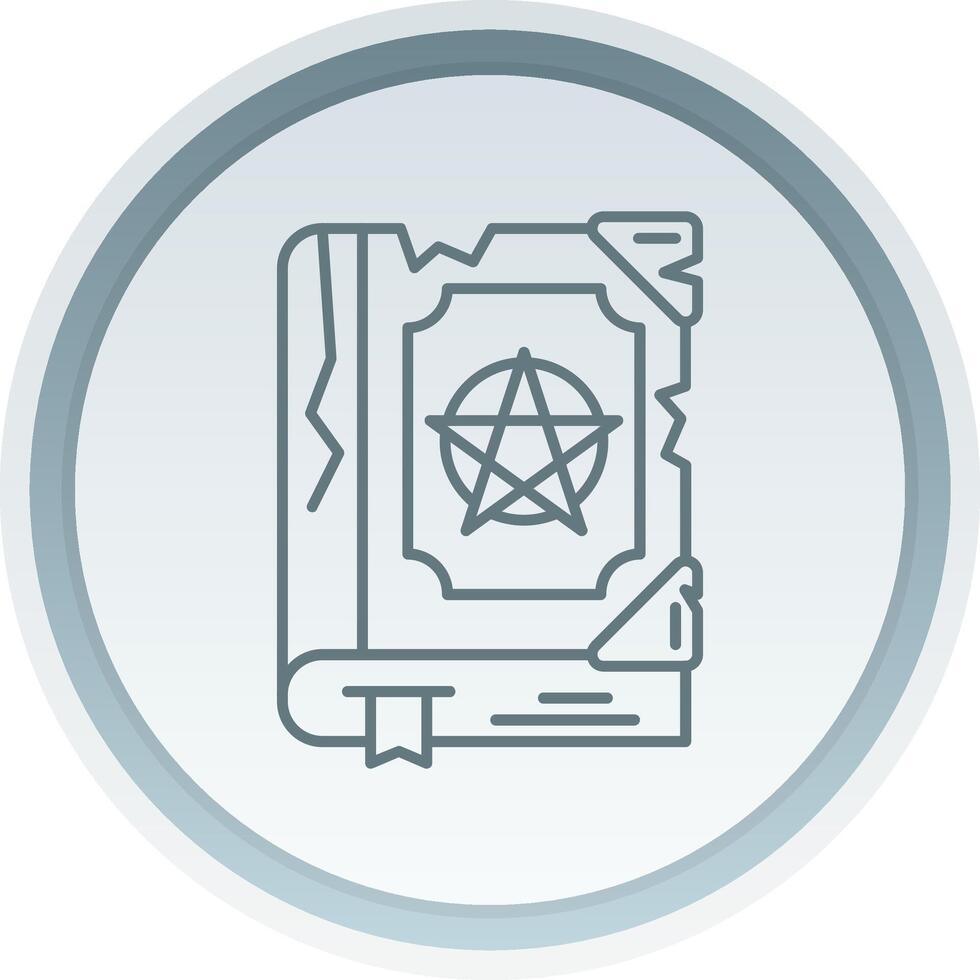 Magic book Linear Button Icon vector