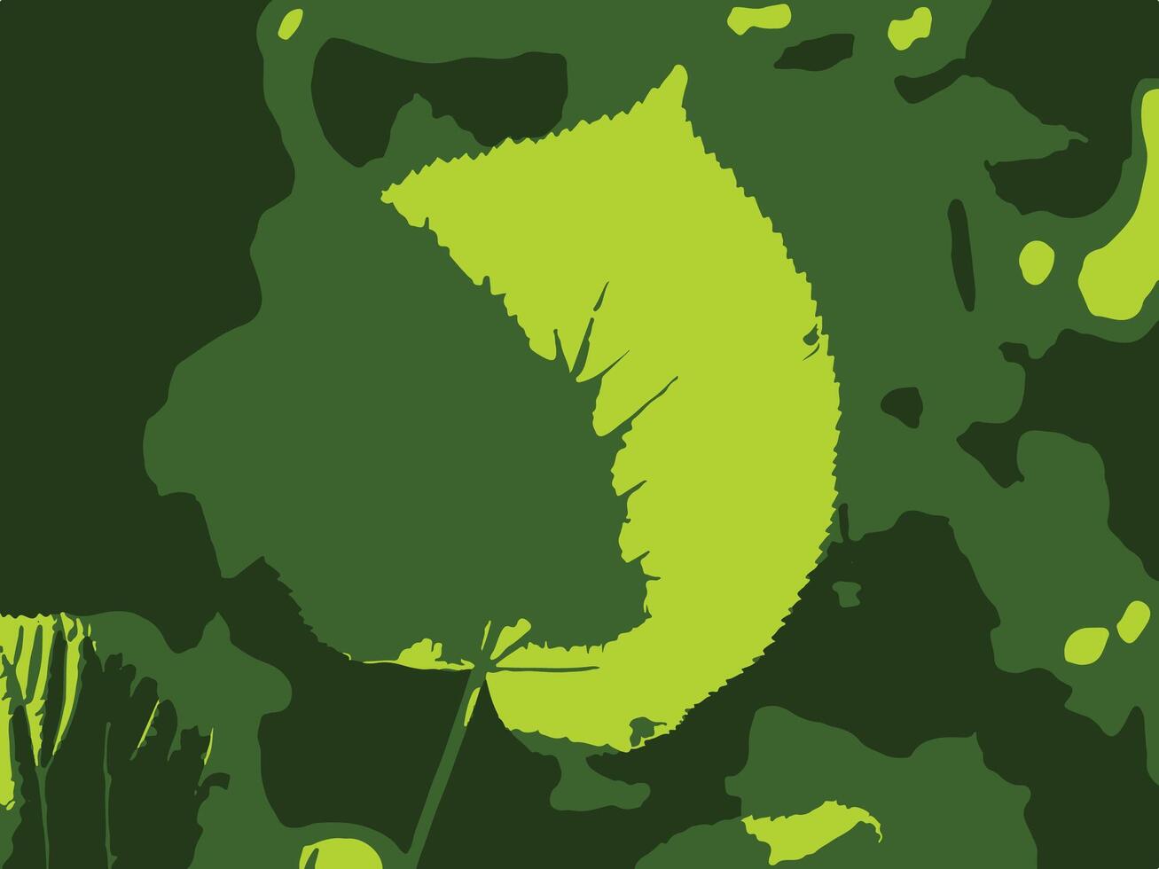Illustration Vector of leaf abstract design
