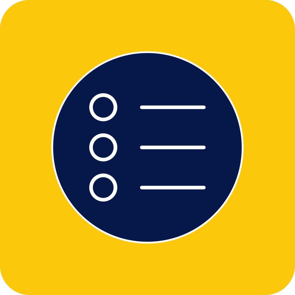 Options Glyph Square Two Color Icon vector