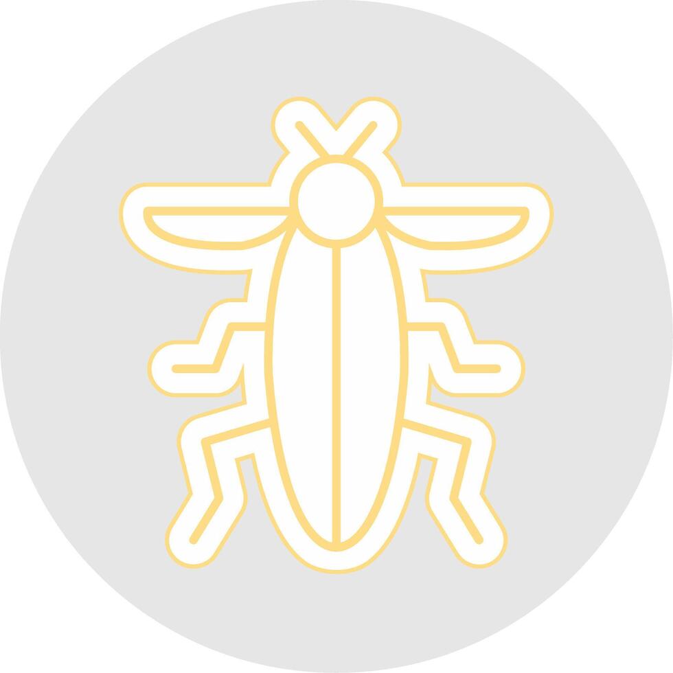 Insect Line Sticker Multicolor Icon vector