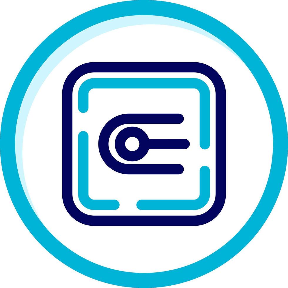 Endpoint Two Color Blue Circle Icon vector