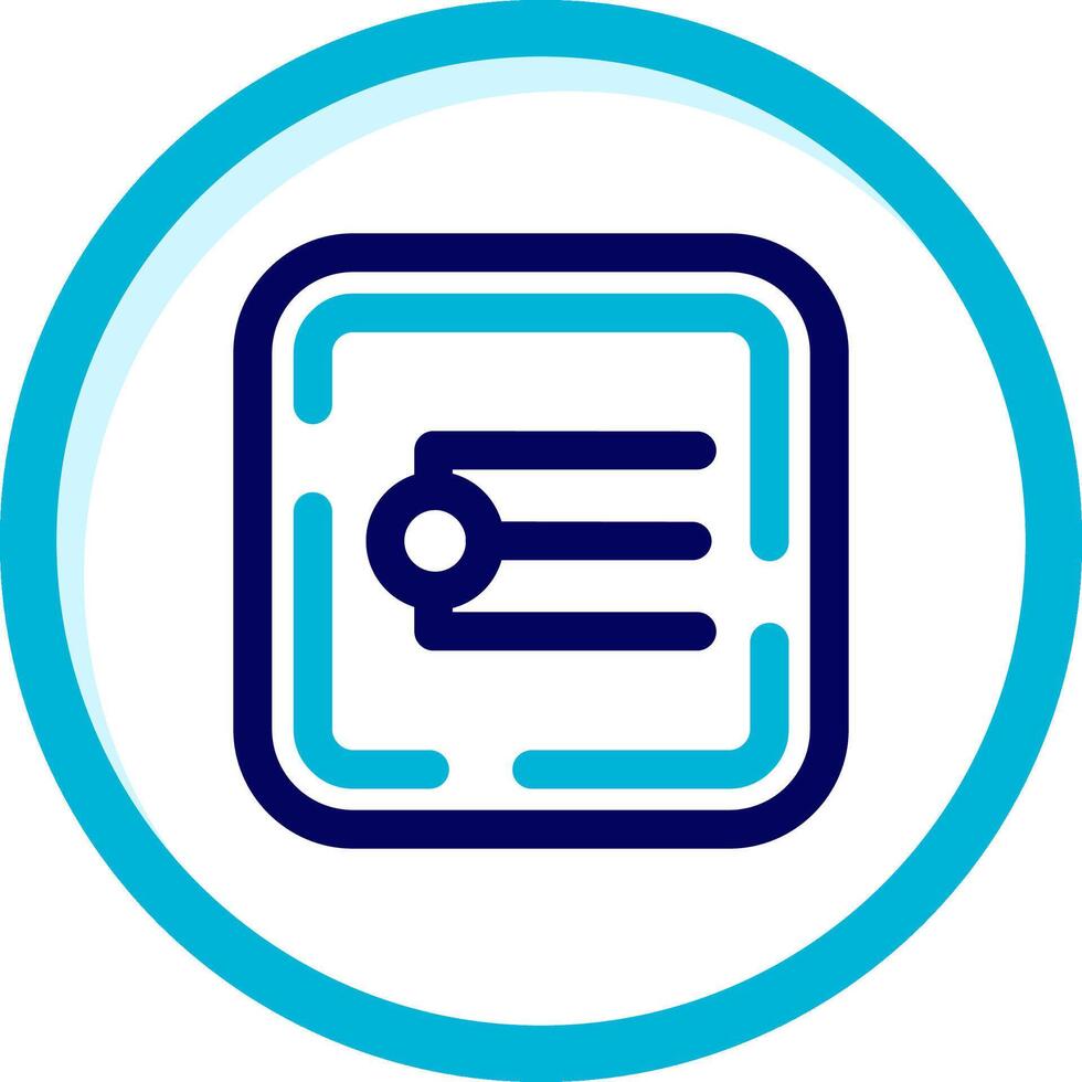 Endpoint Two Color Blue Circle Icon vector