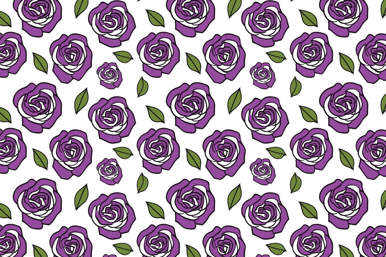 Abstract purple rose seamless pattern background vector