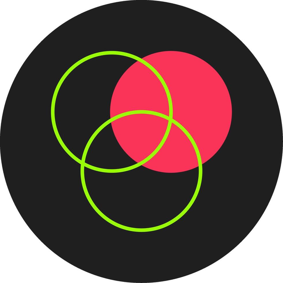 Diagram Glyph Circle Icon vector