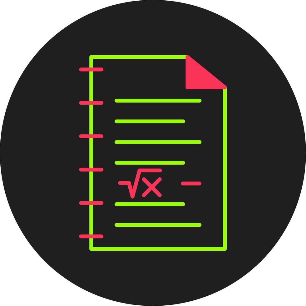 Math Glyph Circle Icon vector