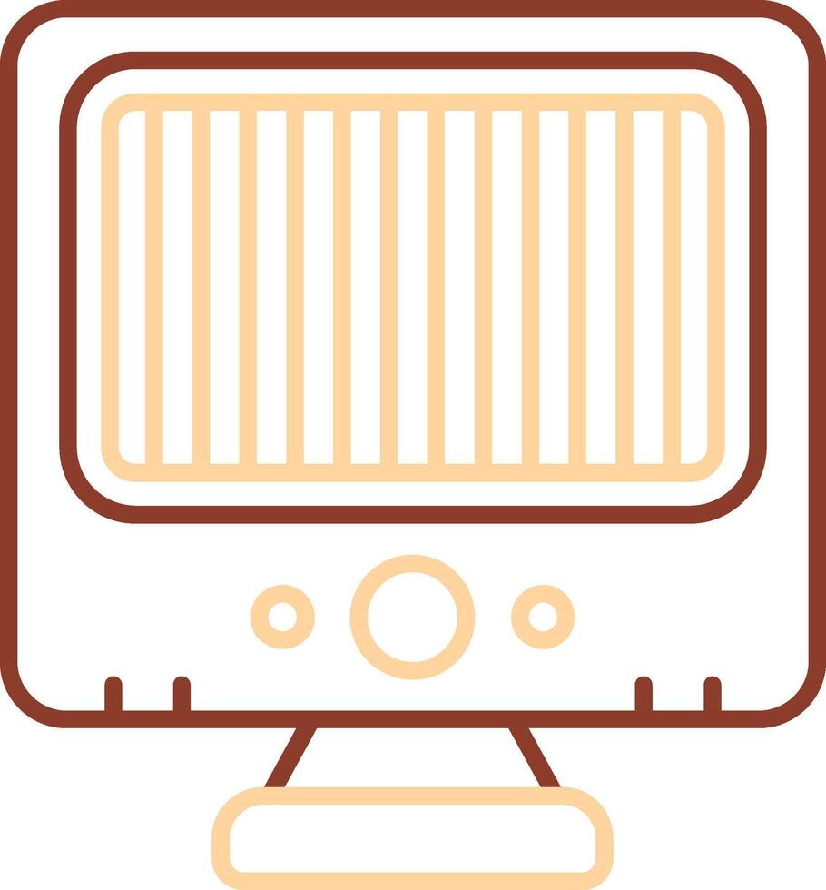 Heater Line Two Color Icon vector