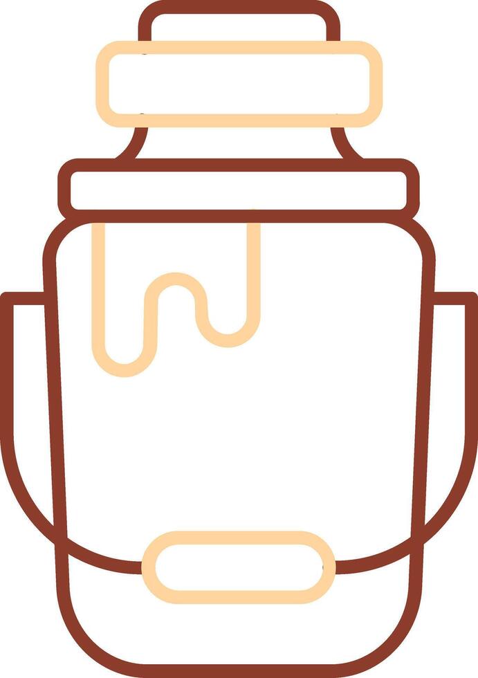 Milk Line Two Color Icon vector