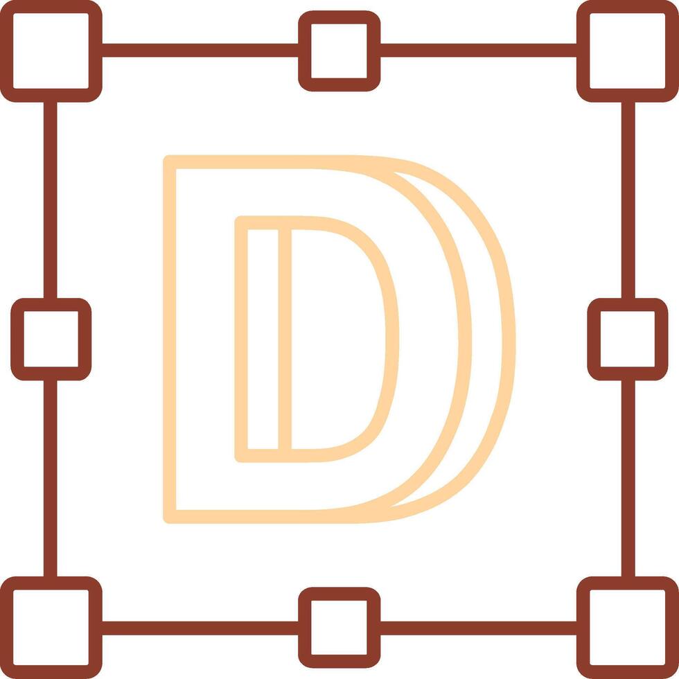 Logo Line Two Color Icon vector