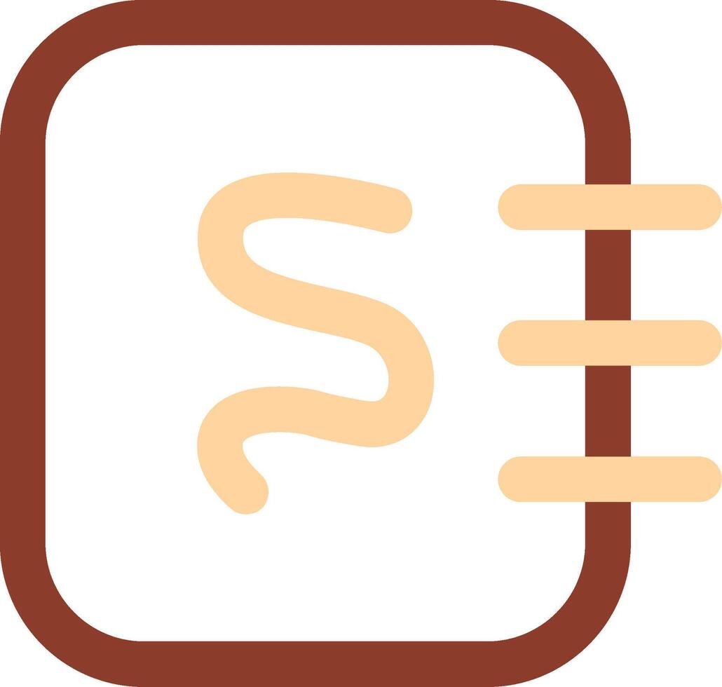 Notepad sketchpad Line Two Color Icon vector
