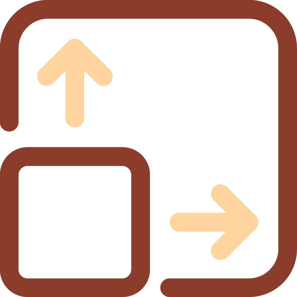 Expand Line Two Color Icon vector
