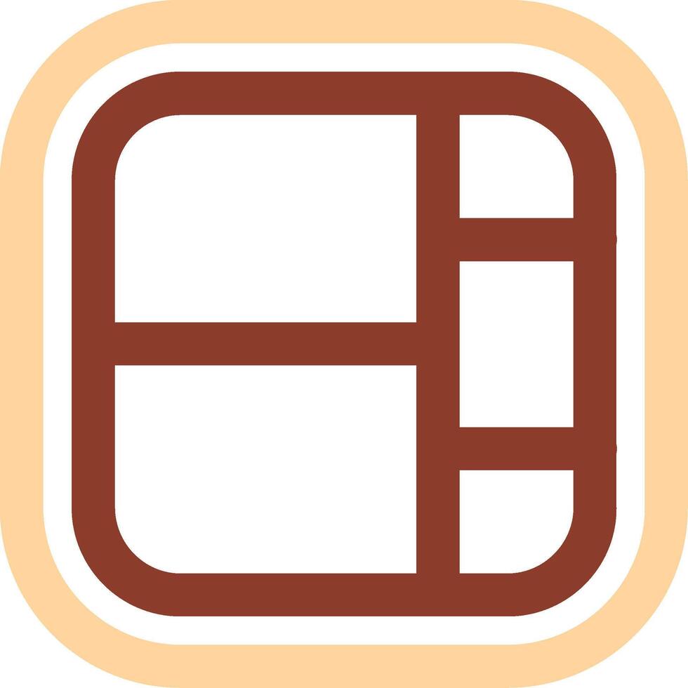 Layout Line Two Color Icon vector