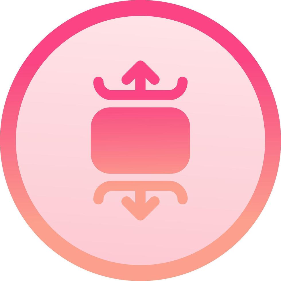 Carousel vertical solid circle gradeint Icon vector