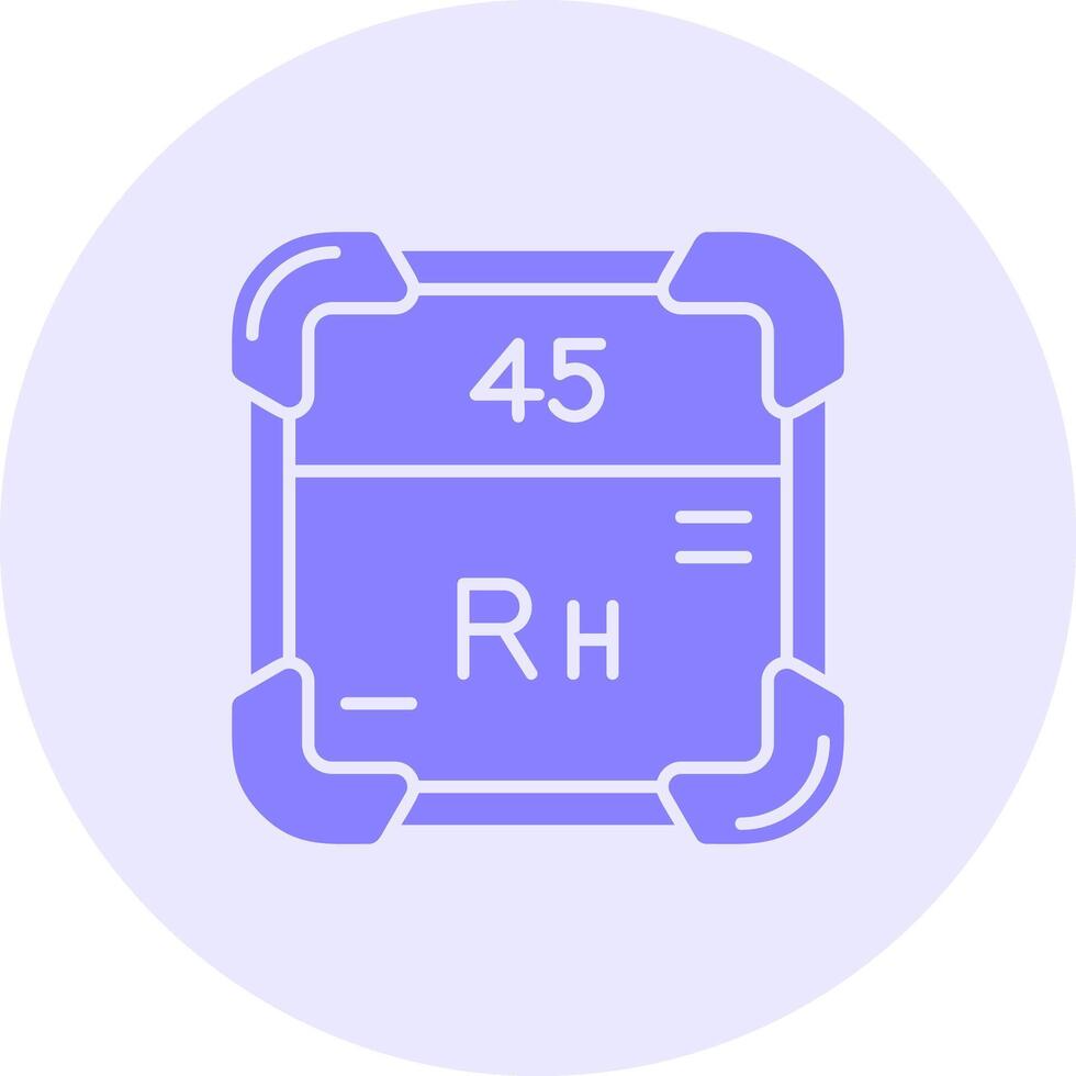 Rhodium Solid duo tune Icon vector