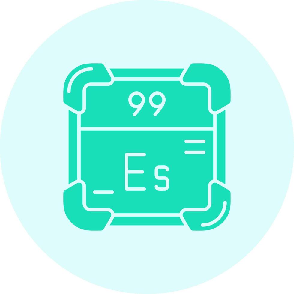 Einsteinium Solid duo tune Icon vector