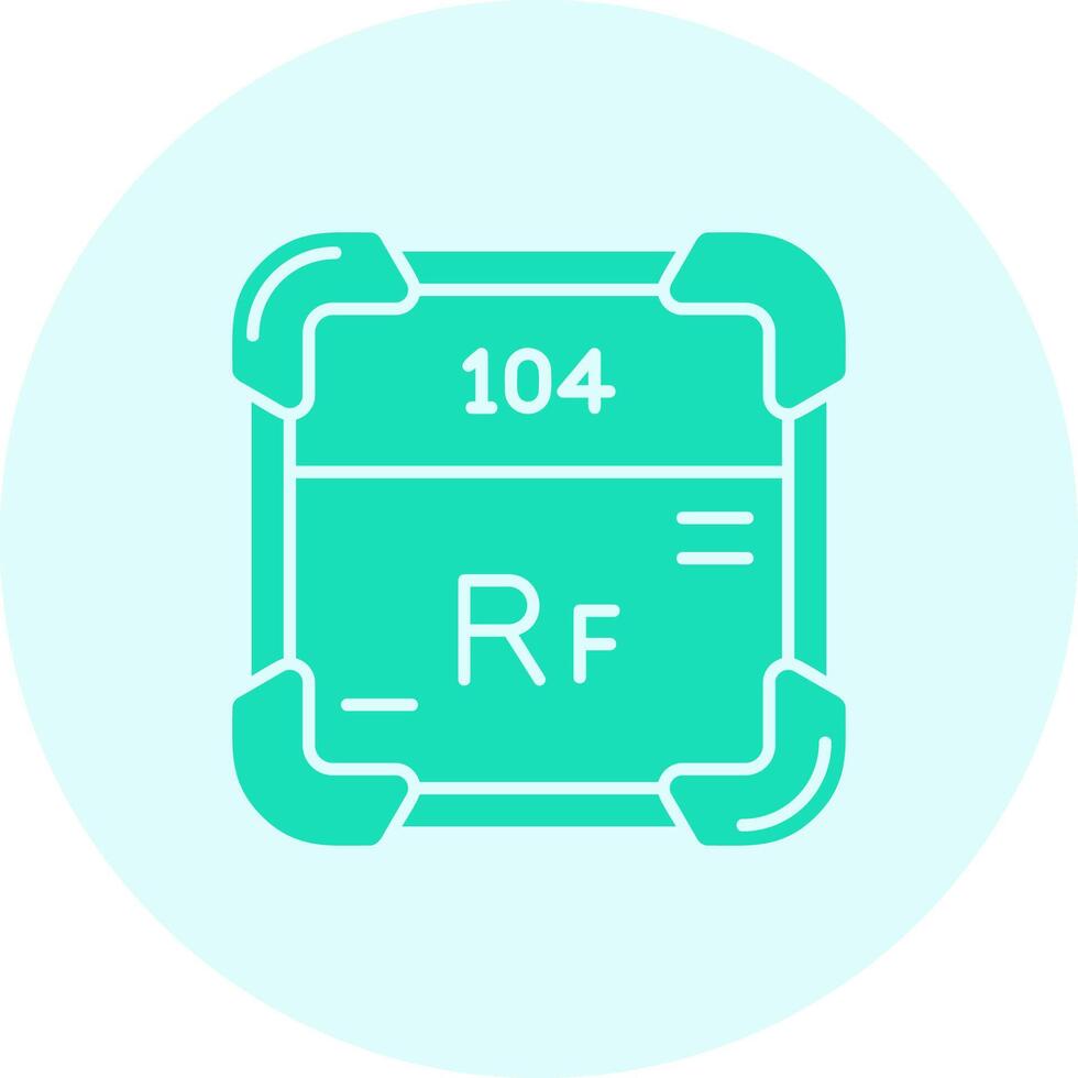 Rutherfordium Solid duo tune Icon vector