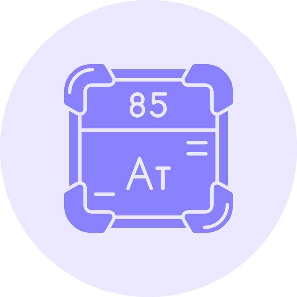 astatine sólido dúo melodía icono vector