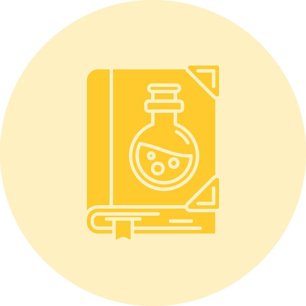 Sciene book Solid duo tune Icon vector