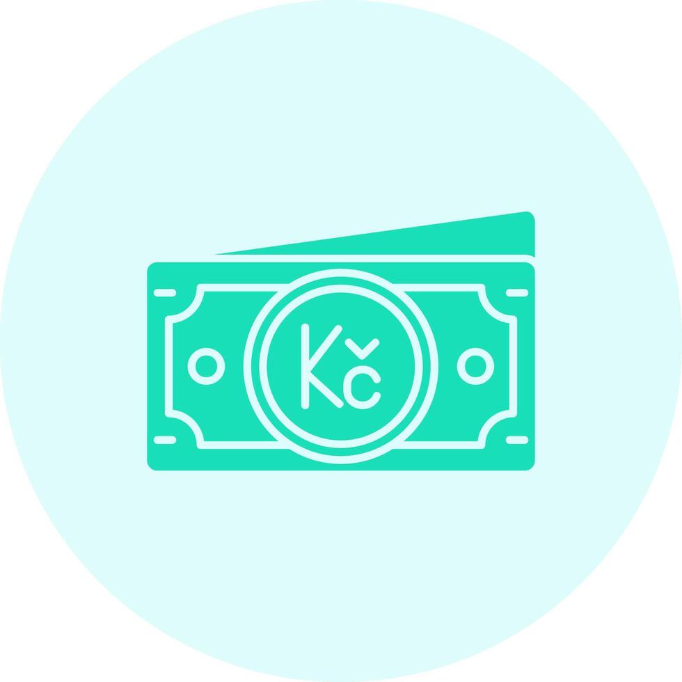 Koruna Solid duo tune Icon vector