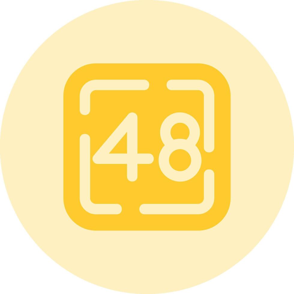 Forty Eight Solid duo tune Icon vector