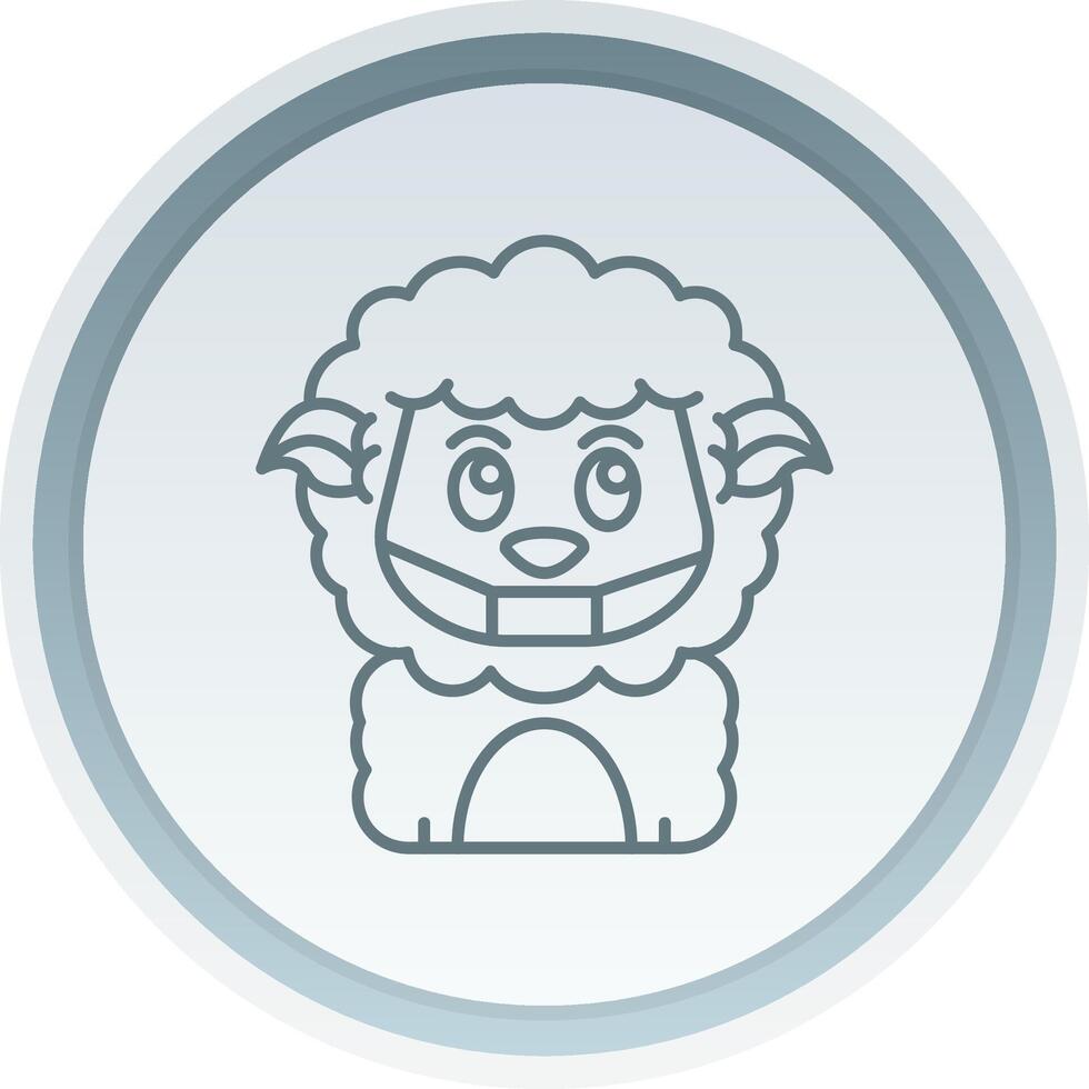 Face mask Linear Button Icon vector