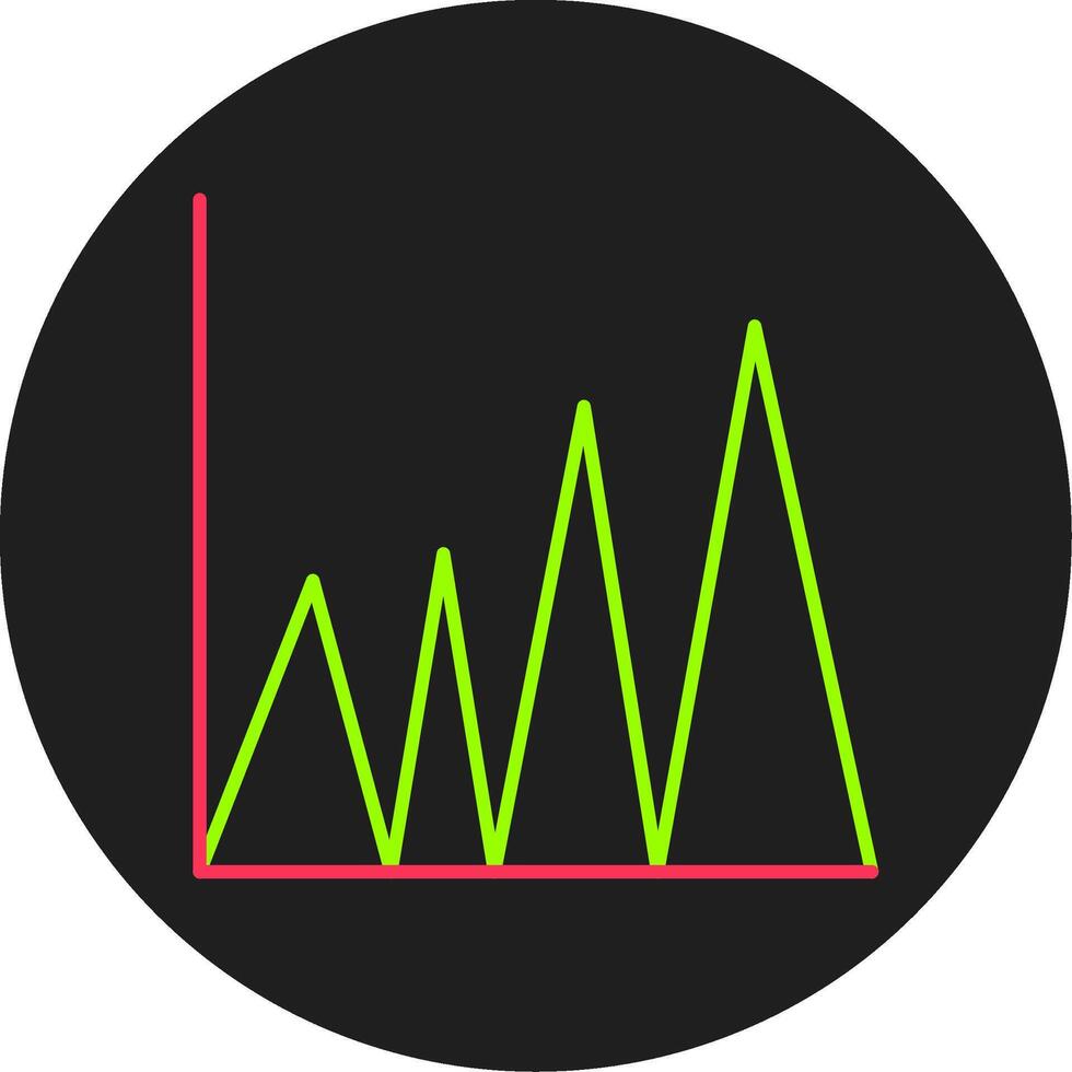 Graph Glyph Circle Icon vector