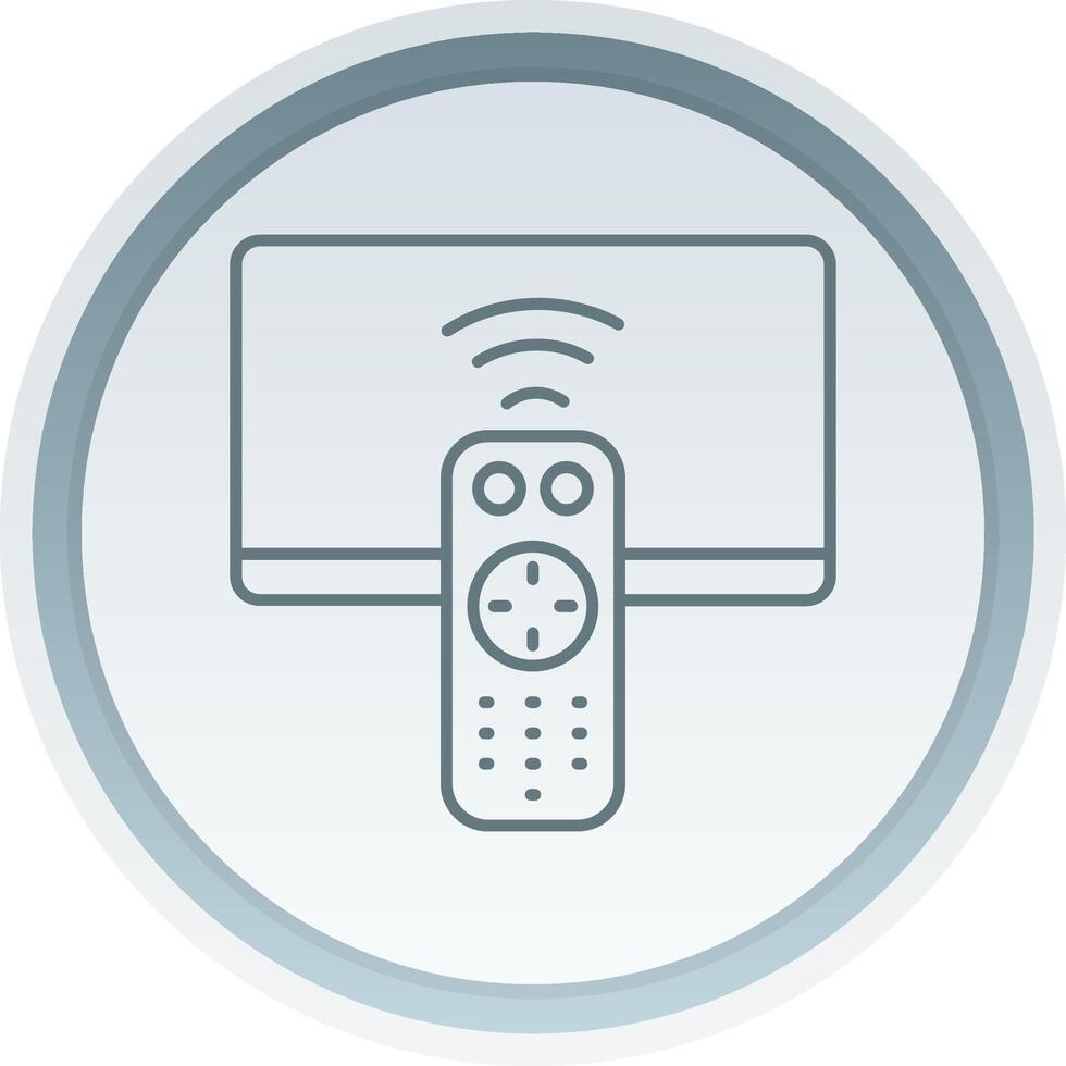 Remote Linear Button Icon vector