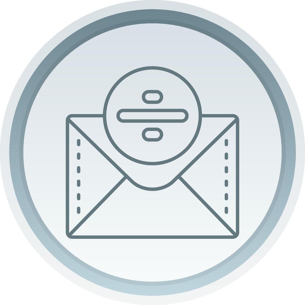 Divide Linear Button Icon vector