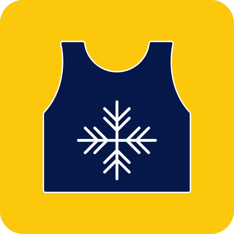 Tanktop Glyph Square Two Color Icon vector