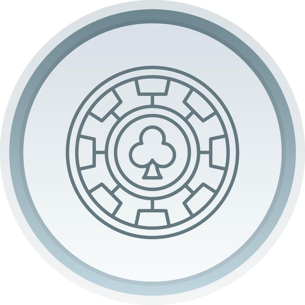 Chip Linear Button Icon vector