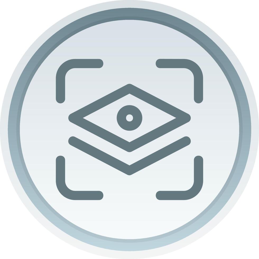 Layer mask Linear Button Icon vector