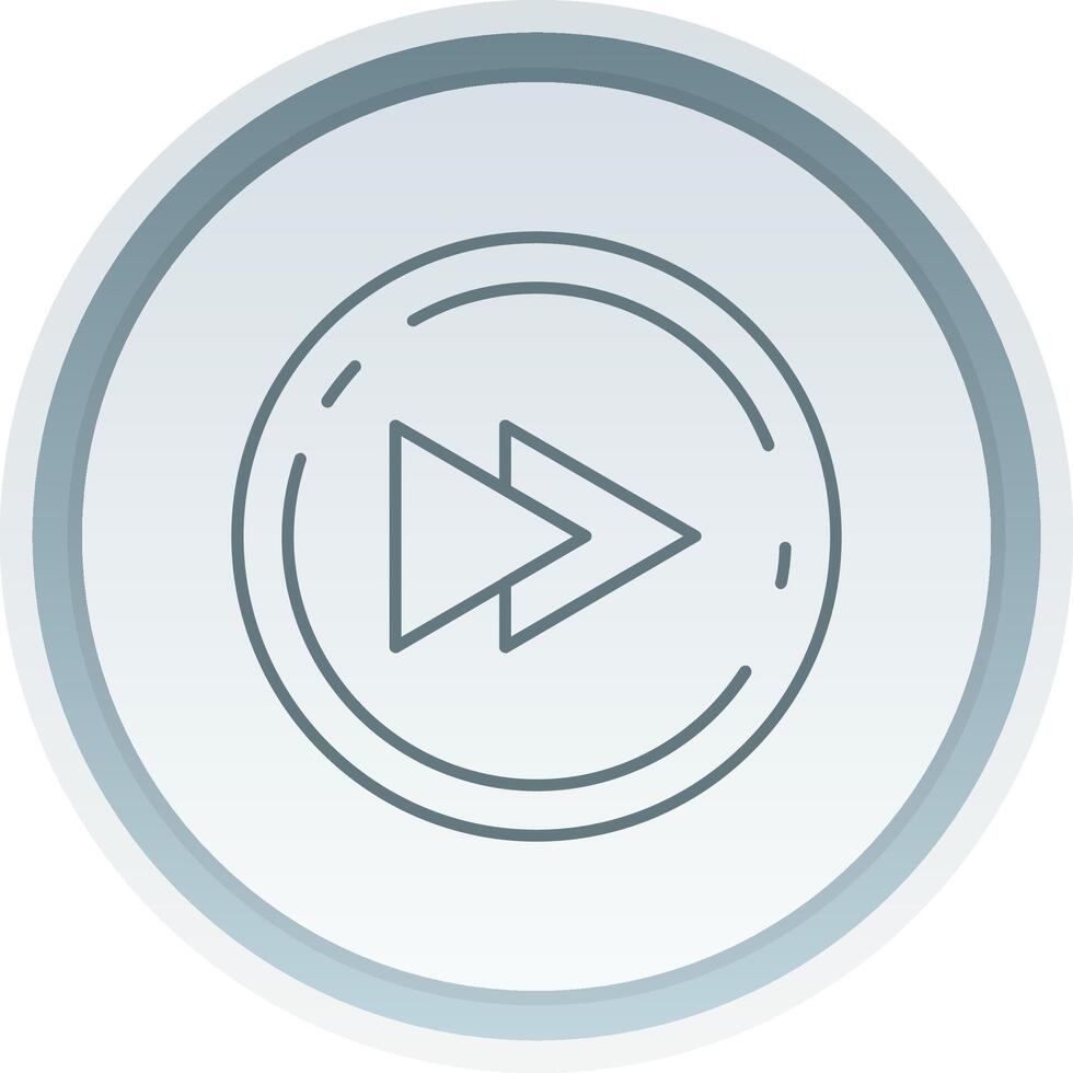 Backward Linear Button Icon vector