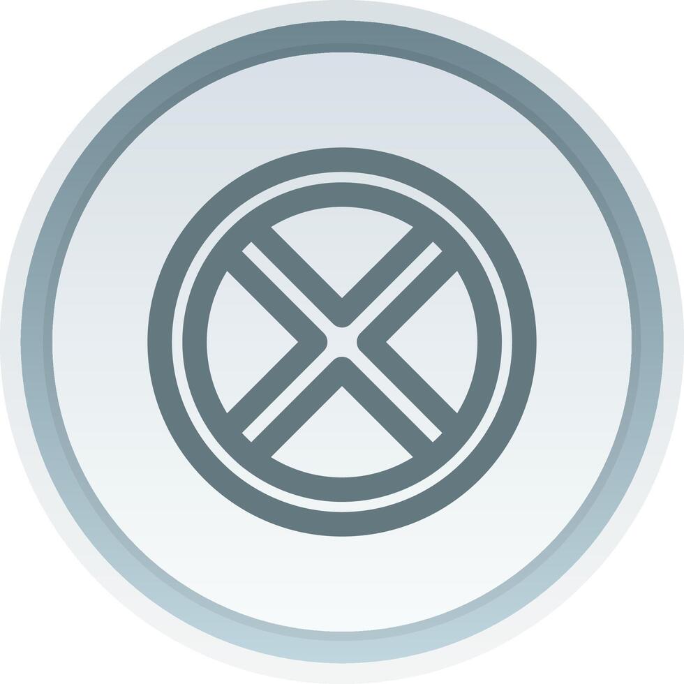 Block 2 Linear Button Icon vector