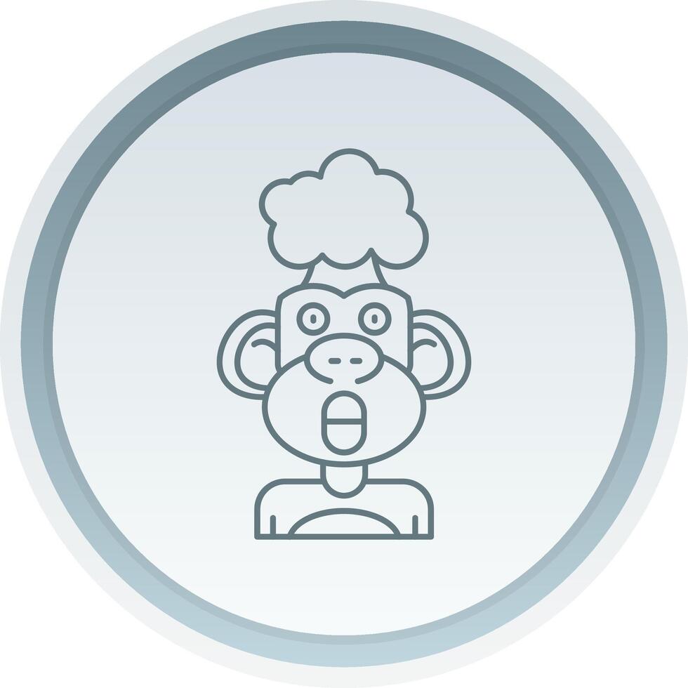Exploding Linear Button Icon vector
