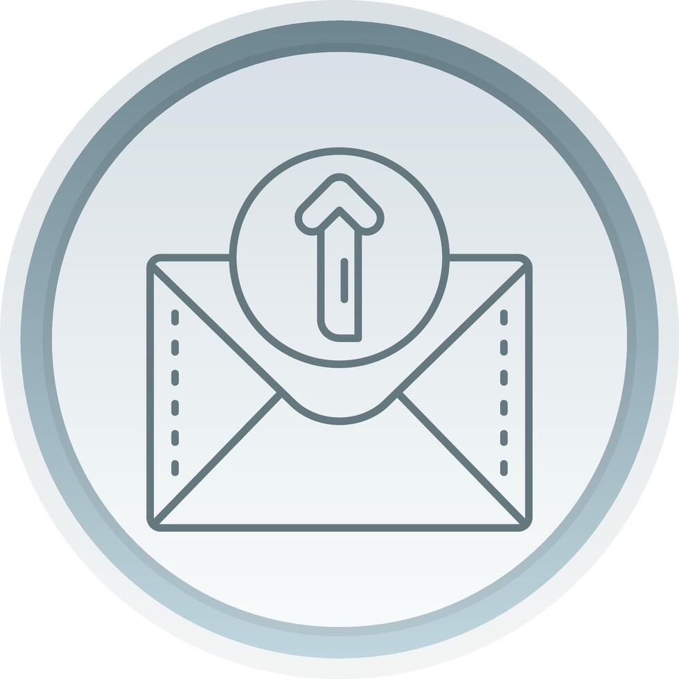 Up arrow Linear Button Icon vector