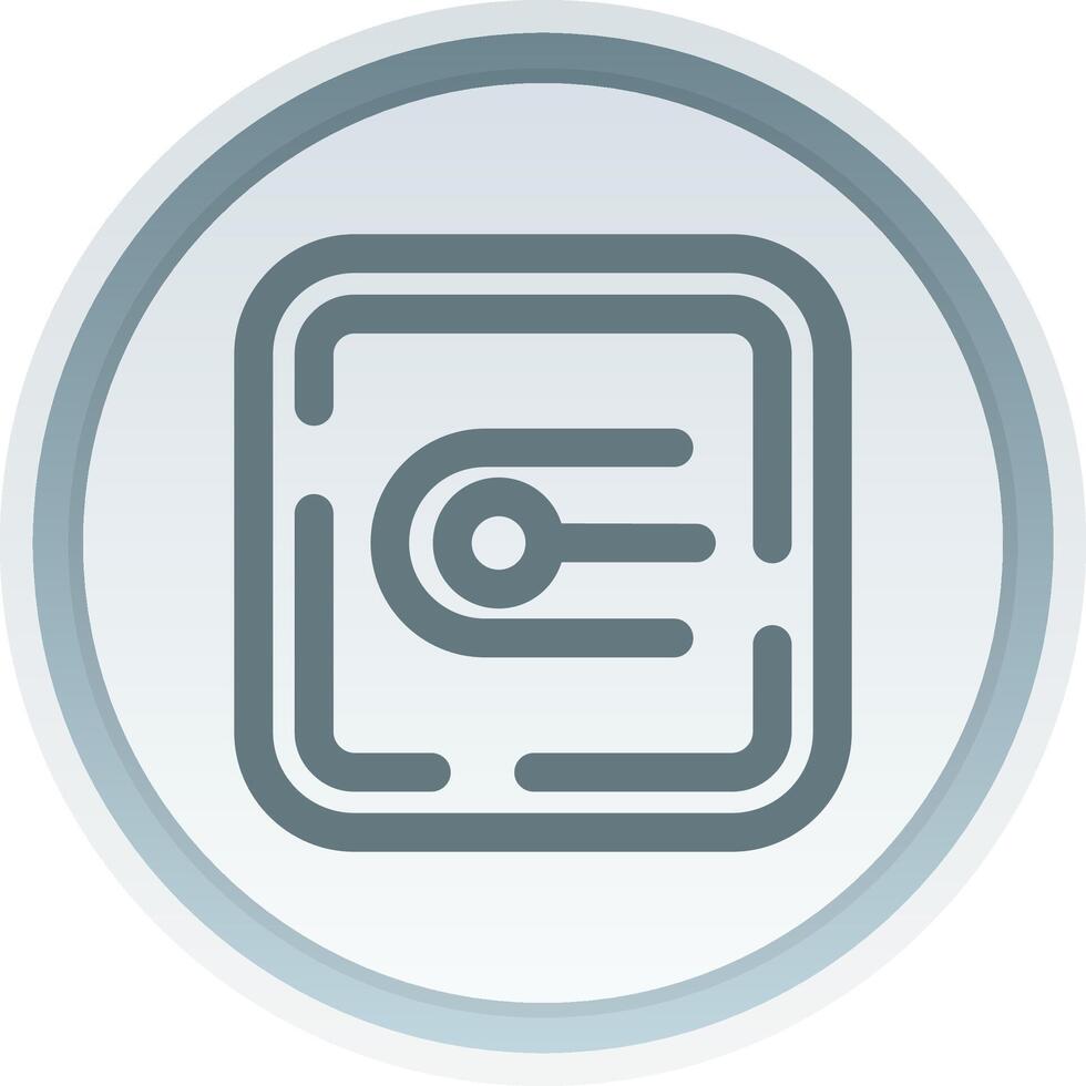 Endpoint Linear Button Icon vector