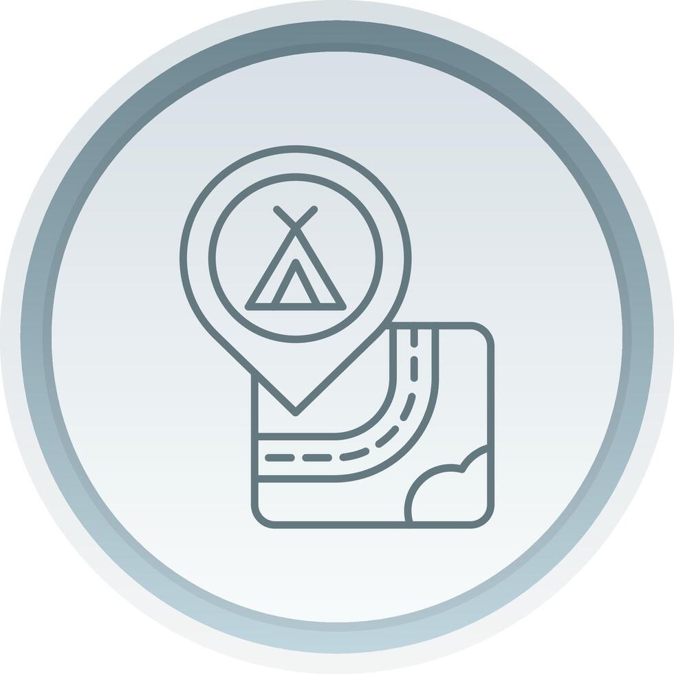 Caming Linear Button Icon vector