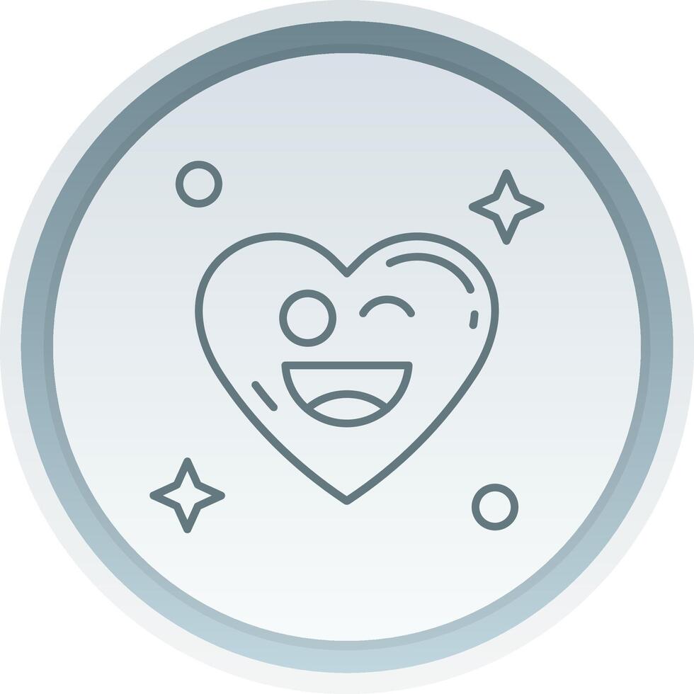Wink Linear Button Icon vector