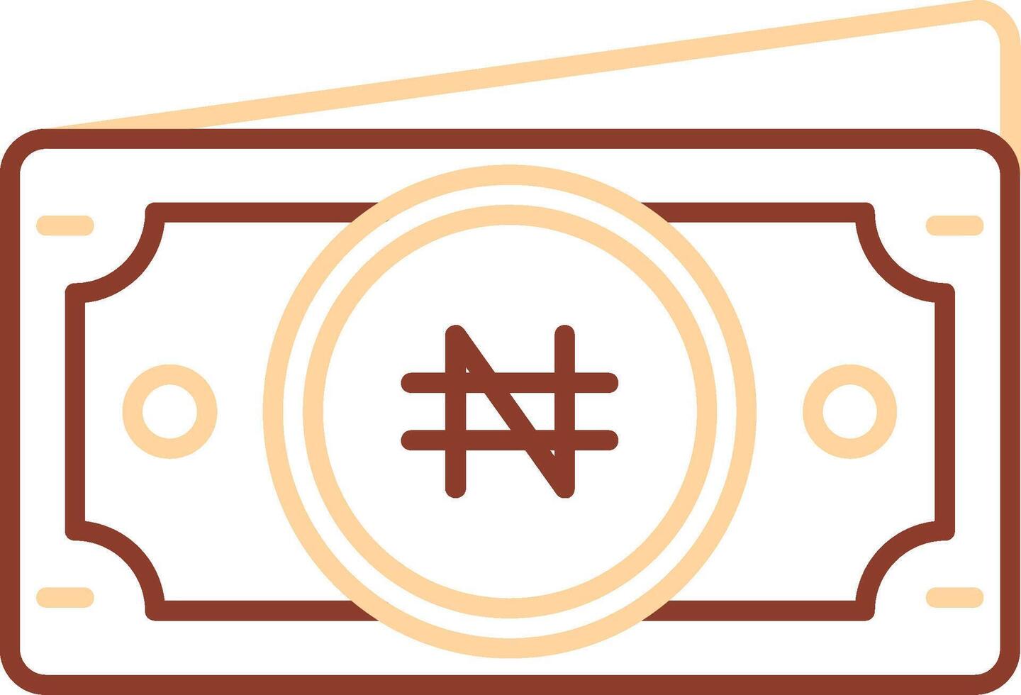 Namecoin Line Two Color Icon vector