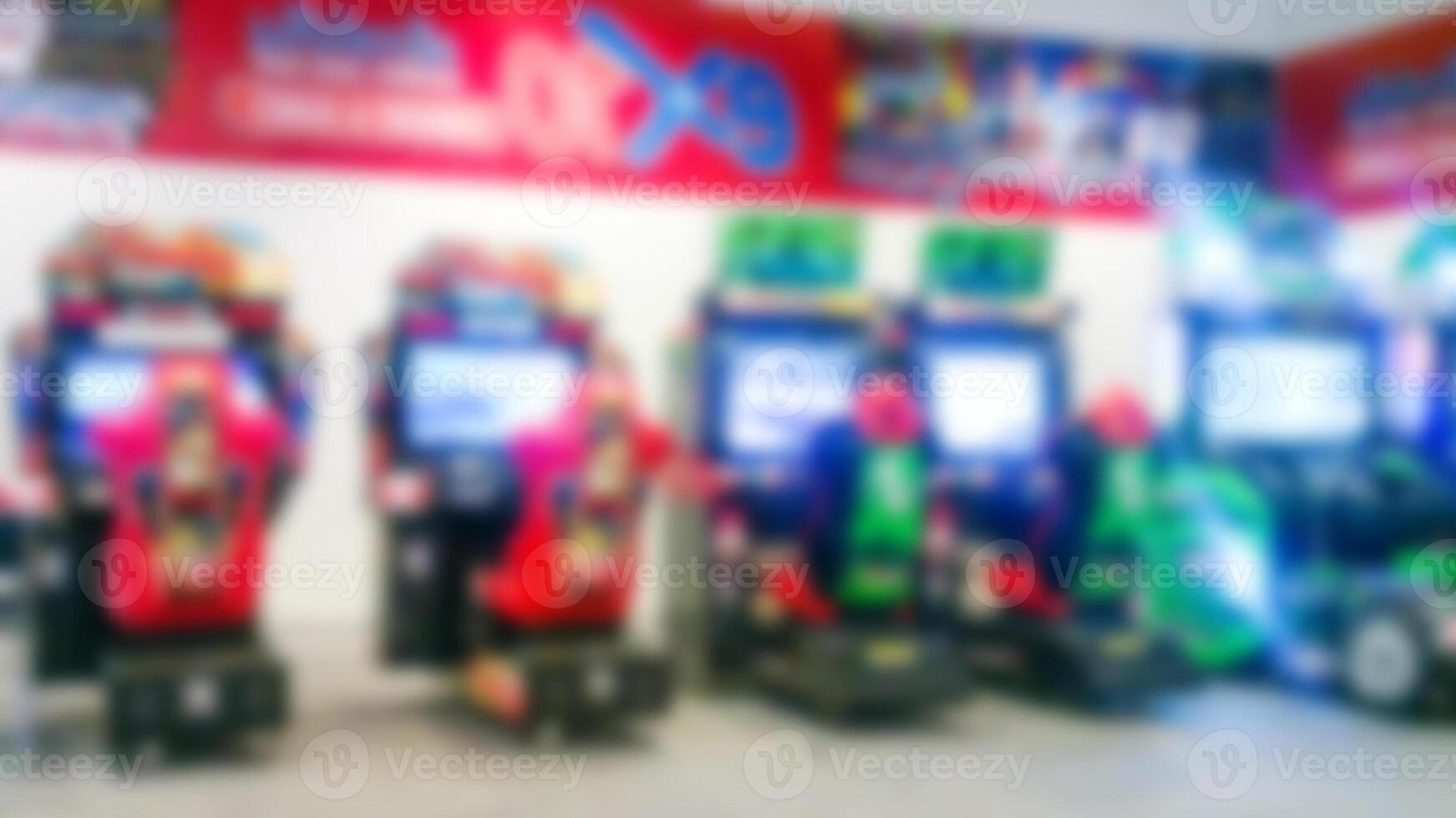 Game Zone Box blurred in the mall photo