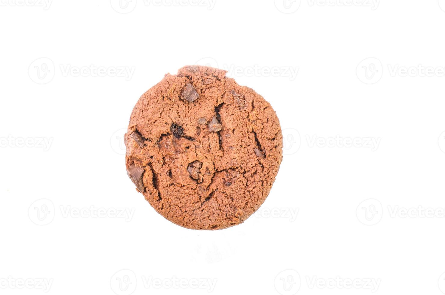 Chocolate Chip Cookie isolated on white background photo