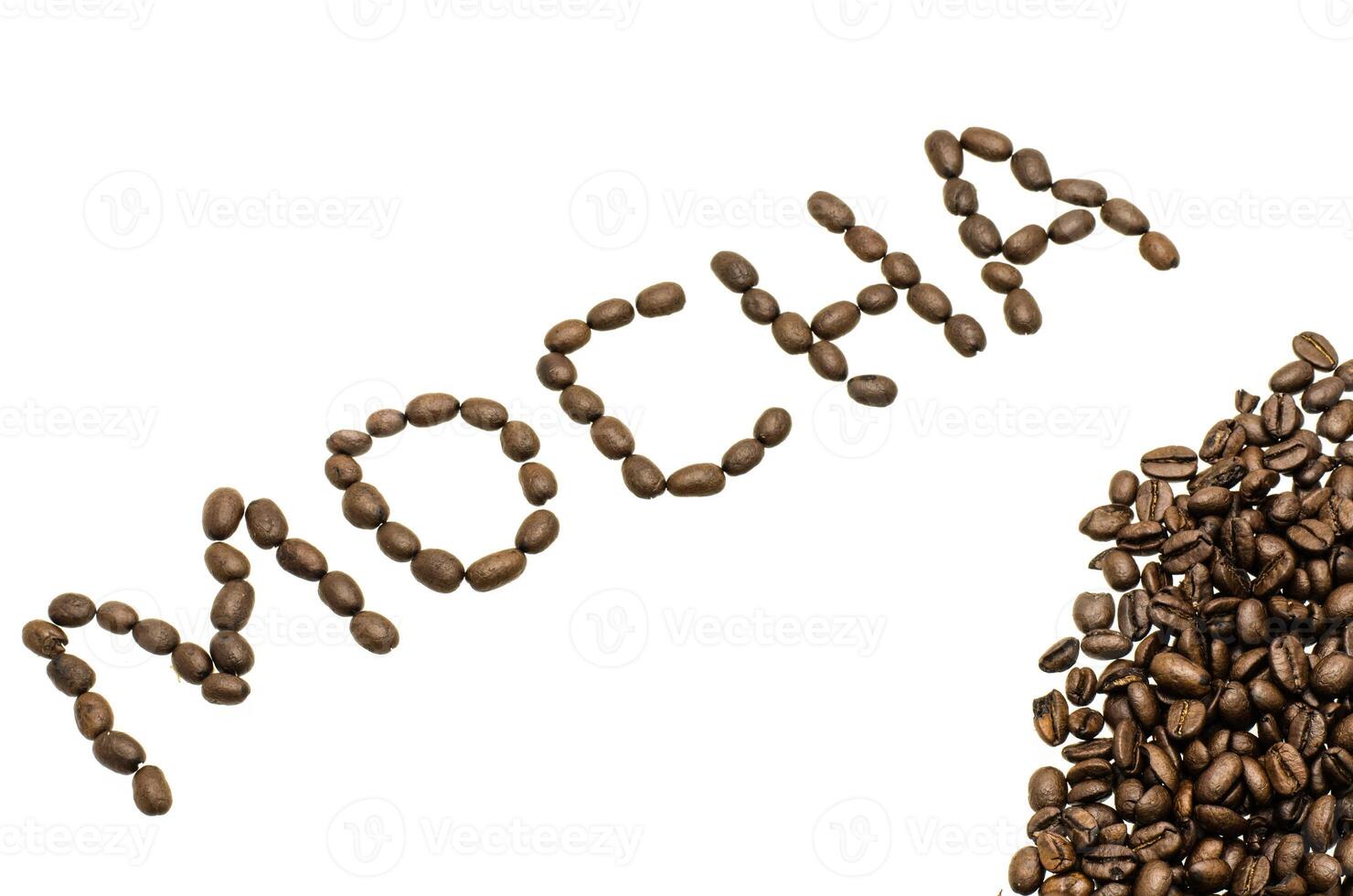 mocha coffee beans photo