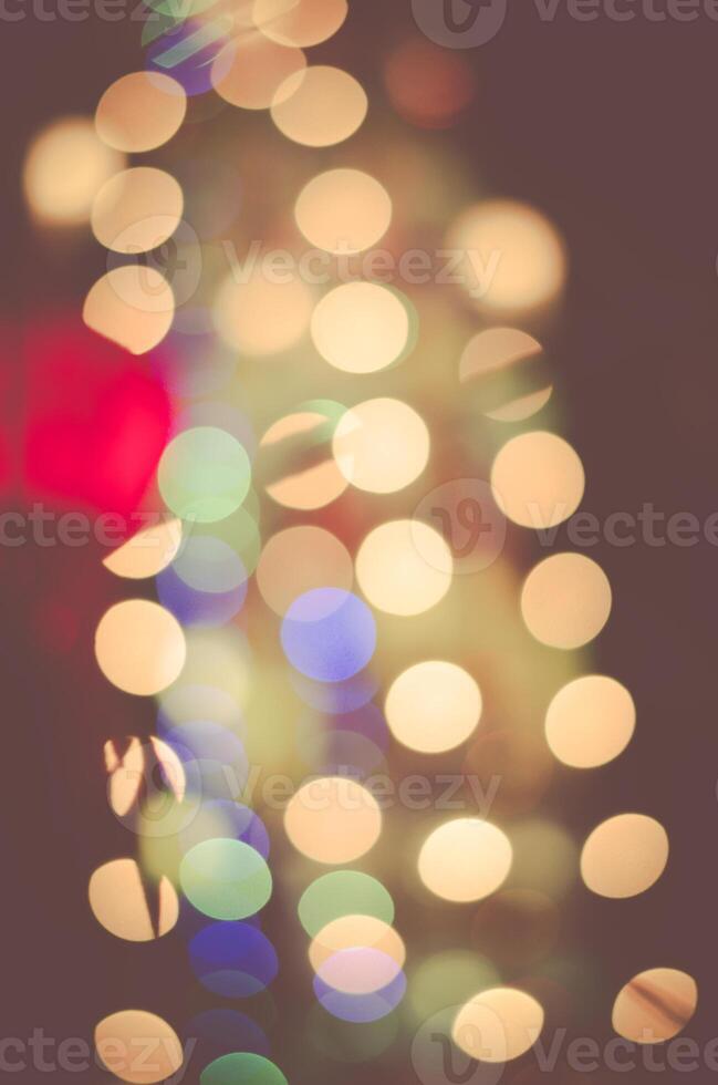 background bokeh happy New Year lights vintage photo