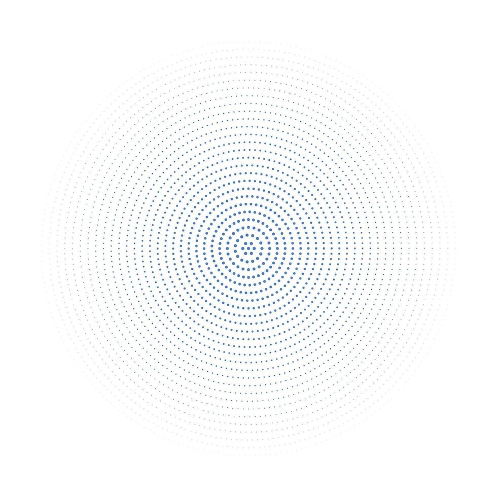 a circular pattern of dots on a white background vector