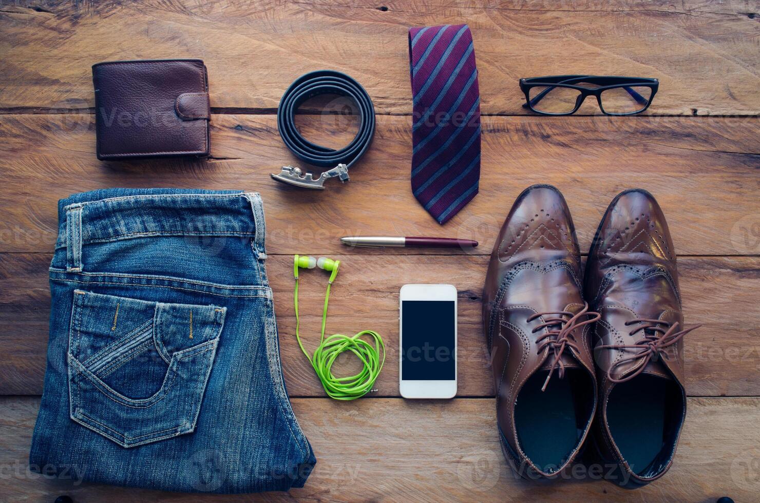 Clothes and accessories for people to work. photo