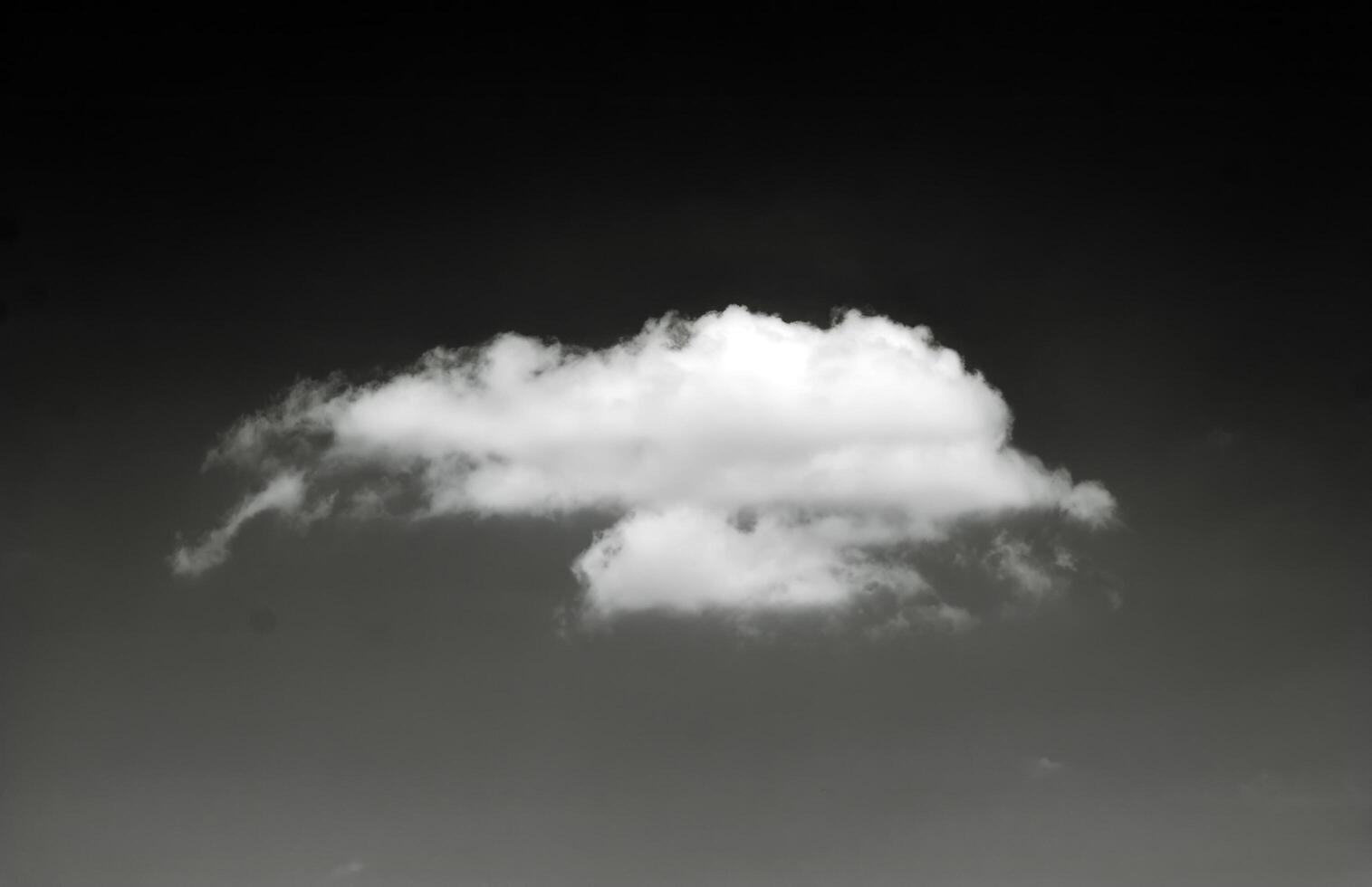 Black and white cloud photo